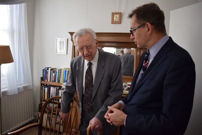 Spotkanie delegacji IPN ze Zbigniewem Siemaszką