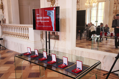 Wręczenie nagród „Świadek Historii” osobom i organizacjom spoza Polski – Warszawa, 24 października 2018. Fot. Piotr Życieński (IPN)