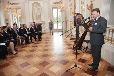 Wręczenie nagród „Świadek Historii” osobom i organizacjom spoza Polski – Warszawa, 24 października 2018. Fot. Piotr Życieński (IPN)