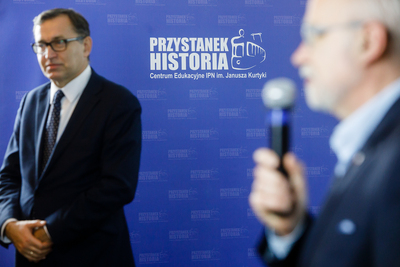 Pierwsze spotkanie z cyklu „Solidarność. Spotkanie po latach” poświęcone Hucie Warszawa – 24 października 2018. Fot. Sławek Kasper (IPN)