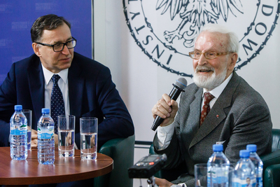 Pierwsze spotkanie z cyklu „Solidarność. Spotkanie po latach” poświęcone Hucie Warszawa – 24 października 2018. Fot. Sławek Kasper (IPN)
