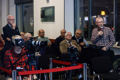Pierwsze spotkanie z cyklu „Solidarność. Spotkanie po latach” poświęcone Hucie Warszawa – 24 października 2018. Fot. Sławek Kasper (IPN)