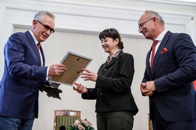 W Belwederze wręczono Nagrodę im. Janusza Kurtyki – Warszawa, 24 października 2018. Fot. Sławek Kasper (IPN)