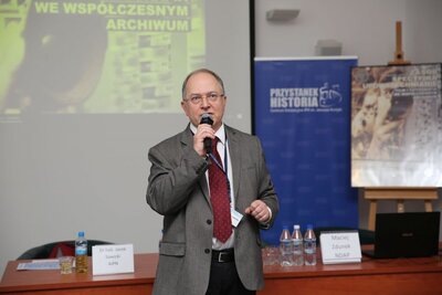 Konferencja naukowa „Zasób – specyfika – upowszechnianie. Film i fotografia we współczesnym archiwum” – Warszawa, 29 października 2018. Fot. Katarzyna Adamów (Archiwum IPN)