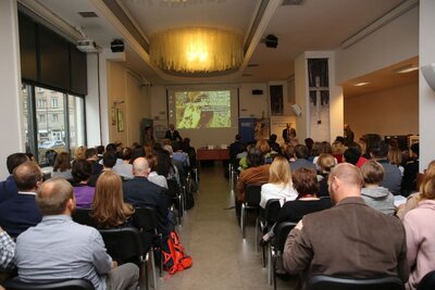 Konferencja naukowa „Zasób – specyfika – upowszechnianie. Film i fotografia we współczesnym archiwum” – Warszawa, 29 października 2018. Fot. Katarzyna Adamów (Archiwum IPN)