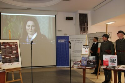 IPN na stulecie odzyskania niepodległości – konferencja prasowa na temat działań Instytutu – Warszawa, 30 października 2018. Fot. Aleksandra Wierzchowska (IPN)