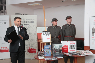 IPN na stulecie odzyskania niepodległości – konferencja prasowa na temat działań Instytutu – Warszawa, 30 października 2018. Fot. Piotr Życieński (IPN)