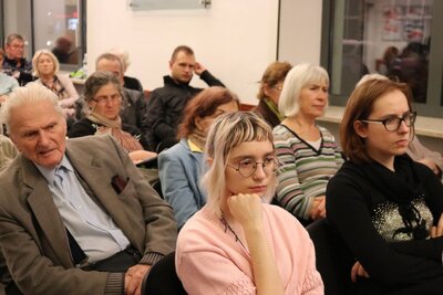 „Obozy dla uchodźców w obszarze zainteresowania wywiadu PRL” – dyskusja z cyklu „Tajemnice wywiadu” – Warszawa, 30 października 2018. Fot. Aleksandra Wierzchowska (IPN)