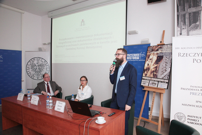 Konferencja naukowa „Zasób – specyfika – upowszechnianie. Film i fotografia we współczesnym archiwum” – Warszawa, 29 października 2018. Fot. Piotr Życieński (IPN)