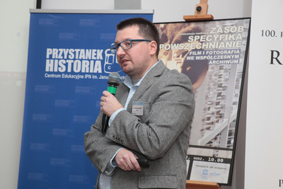 Konferencja naukowa „Zasób – specyfika – upowszechnianie. Film i fotografia we współczesnym archiwum” – Warszawa, 29 października 2018. Fot. Piotr Życieński (IPN)