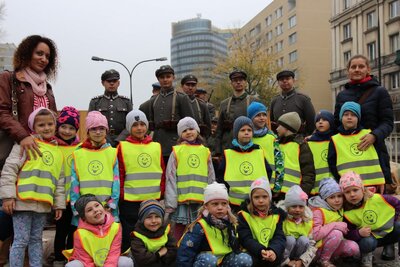 Marszałek Piłsudski otwiera „Przystanek Niepodległość” – 5 listopada 2018. Fot. Aleksandra Wierzchowska (IPN)