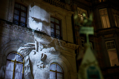 Uroczystość odsłonięcia popiersia Marszałka Piłsudskiego w Brukseli – 6 listopada 2018. Fot. Sławek Kasper (IPN)