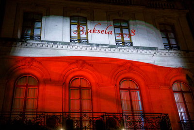 Uroczystość odsłonięcia popiersia Marszałka Piłsudskiego w Brukseli – 6 listopada 2018. Fot. Sławek Kasper (IPN)