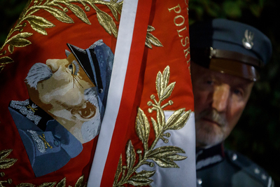 Uroczystość odsłonięcia popiersia Marszałka Piłsudskiego w Brukseli – 6 listopada 2018. Fot. Sławek Kasper (IPN)