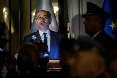 Uroczystość odsłonięcia popiersia Marszałka Piłsudskiego w Brukseli – 6 listopada 2018. Fot. Sławek Kasper (IPN)