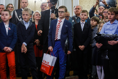 Uroczystość odsłonięcia popiersia Marszałka Piłsudskiego w Brukseli – 6 listopada 2018. Fot. Sławek Kasper (IPN)