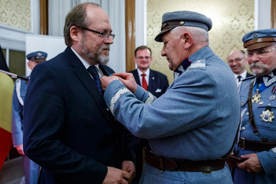 Uroczystość odsłonięcia popiersia Marszałka Piłsudskiego w Brukseli – 6 listopada 2018. Fot. Sławek Kasper (IPN)