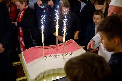 Uroczystość odsłonięcia popiersia Marszałka Piłsudskiego w Brukseli – 6 listopada 2018. Fot. Sławek Kasper (IPN)