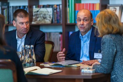 Na zdjęciu (od lewej): pułkownik Brian Pearl i Russell L. Grimley – 6 listopada 2018