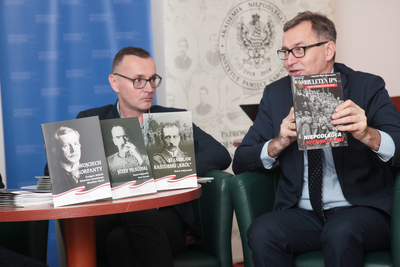 Prezentacja serii wydawniczej IPN „Bohaterowie Niepodległej” – 6 listopada 2018. Fot. Piotr Życieński (IPN)