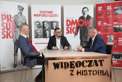 „Wideoczat z historią” o niepodległości –  6 listopada 2018. Fot. Piotr Życieński (IPN)