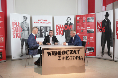 „Wideoczat z historią” o niepodległości –  6 listopada 2018. Fot. Piotr Życieński (IPN)