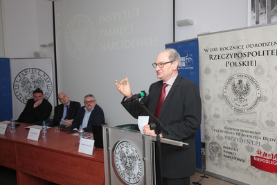 Konferencja naukowa: „Międzynarodowe uwarunkowania odbudowy Polski” – 8 listopada 2018. Fot. Piotr Życieński (IPN)