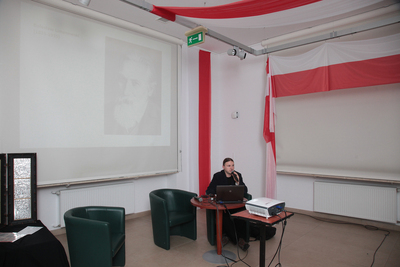 „Polskie drogi do niepodległości”. Wykład Macieja Żuczkowskiego z Biura Badań Historycznych IPN – 8 listopada 2018. Fot. Piotr Życieński (IPN)