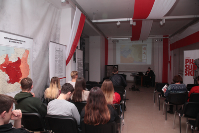 „Polskie drogi do niepodległości”. Wykład Macieja Żuczkowskiego z Biura Badań Historycznych IPN – 8 listopada 2018. Fot. Piotr Życieński (IPN)