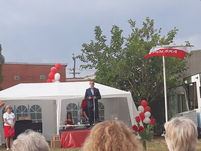 Dr Rafał Leśkiewicz podczas uroczystości w Klubie im. gen. Władysława Sikorskiego w Perth – 10 listopada 2018