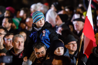Odsłonięcie pomnika Lecha Kaczyńskiego – 10 listopada 2018. Fot. Sławek Kasper (IPN)