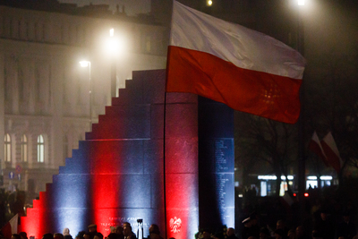 Odsłonięcie pomnika Lecha Kaczyńskiego – 10 listopada 2018. Fot. Sławek Kasper (IPN)