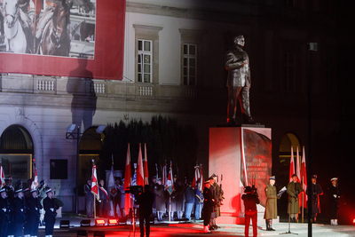 Odsłonięcie pomnika Lecha Kaczyńskiego – 10 listopada 2018. Fot. Sławek Kasper (IPN)