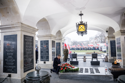 Przy Grobie Nieznanego Żołnierza – 11 listopada 2018. Fot. Sławek Kasper (IPN)