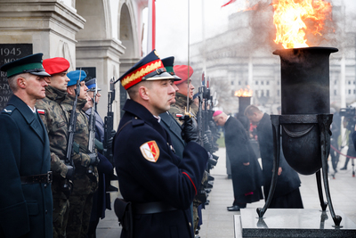 Przy Grobie Nieznanego Żołnierza – 11 listopada 2018. Fot. Sławek Kasper (IPN)