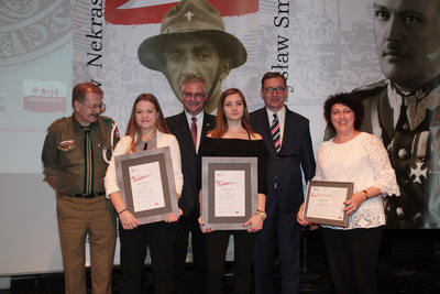 Gala finałowa konkursu „Niezwyciężeni 1918. Pokolenia Niepodległej” – 15 listopada 2018. Fot. Piotr Życieński