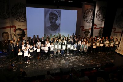 Gala finałowa konkursu „Niezwyciężeni 1918. Pokolenia Niepodległej” – 15 listopada 2018. Fot. Karol Litwin