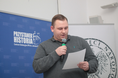 Z cyklu „Na północ od Warszawy. Warmia i Mazury w XX w.” o literaturze mazurskiej – Warszawa, 19 listopada 2018. Fot. Piotr Życieński (IPN)