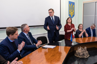 Wizyta na na Narodowym Uniwersytecie w Kamieńcu Podolskim – 22 listopada 2018. Fot. Sławek Kasper (IPN)