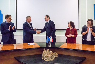 Wizyta na na Narodowym Uniwersytecie w Kamieńcu Podolskim – 22 listopada 2018. Fot. Sławek Kasper (IPN)