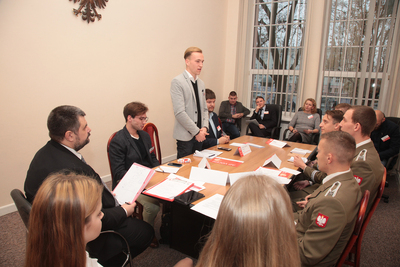 Turniej oksfordzkich debat historycznych dla studentów. Faza grupowa – 22 listopada 2018. Fot. Piotr Życieński (IPN)