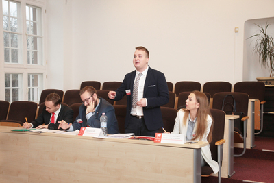 Turniej oksfordzkich debat historycznych dla studentów. Faza grupowa – 22 listopada 2018. Fot. Piotr Życieński (IPN)