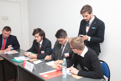 Turniej oksfordzkich debat historycznych dla studentów. Faza grupowa – 22 listopada 2018. Fot. Piotr Życieński (IPN)