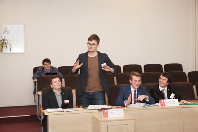 Turniej oksfordzkich debat historycznych dla studentów. Faza grupowa – 22 listopada 2018. Fot. Piotr Życieński (IPN)