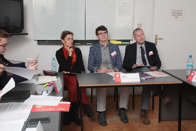 Turniej oksfordzkich debat historycznych dla studentów. Faza grupowa – 22 listopada 2018. Fot. Piotr Życieński (IPN)