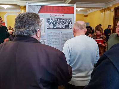 Otwarcie wystawy „Rozkaz nr 00485. Antypolska operacja NKWD na sowieckiej Ukrainie 1937–1938” – Chmielnicki (Ukraina), 23 listopada 2018. Fot. Sławek Kasper (IPN)