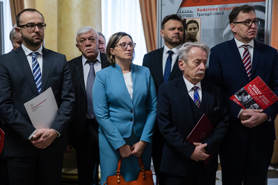 Otwarcie wystawy „Rozkaz nr 00485. Antypolska operacja NKWD na sowieckiej Ukrainie 1937–1938” – Chmielnicki (Ukraina), 23 listopada 2018. Fot. Sławek Kasper (IPN)