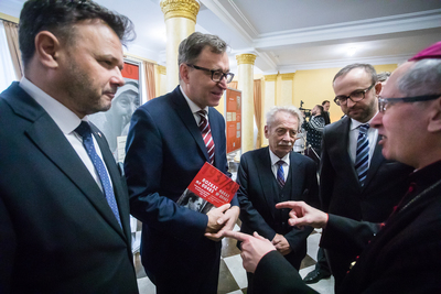 Otwarcie wystawy „Rozkaz nr 00485. Antypolska operacja NKWD na sowieckiej Ukrainie 1937–1938” – Chmielnicki (Ukraina), 23 listopada 2018. Fot. Sławek Kasper (IPN)