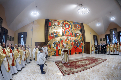 Poświęcenie kaplicy ofiar represji komunistycznych – Chmielnicki, 23 listopada 2018. Fot. Sławek Kasper (IPN)