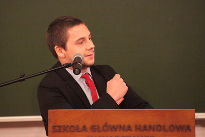 Finał pierwszego turnieju oksfordzkich debat historycznych dla studentów – 23 listopada 2018. Fot. Piotr Życieński (IPN)